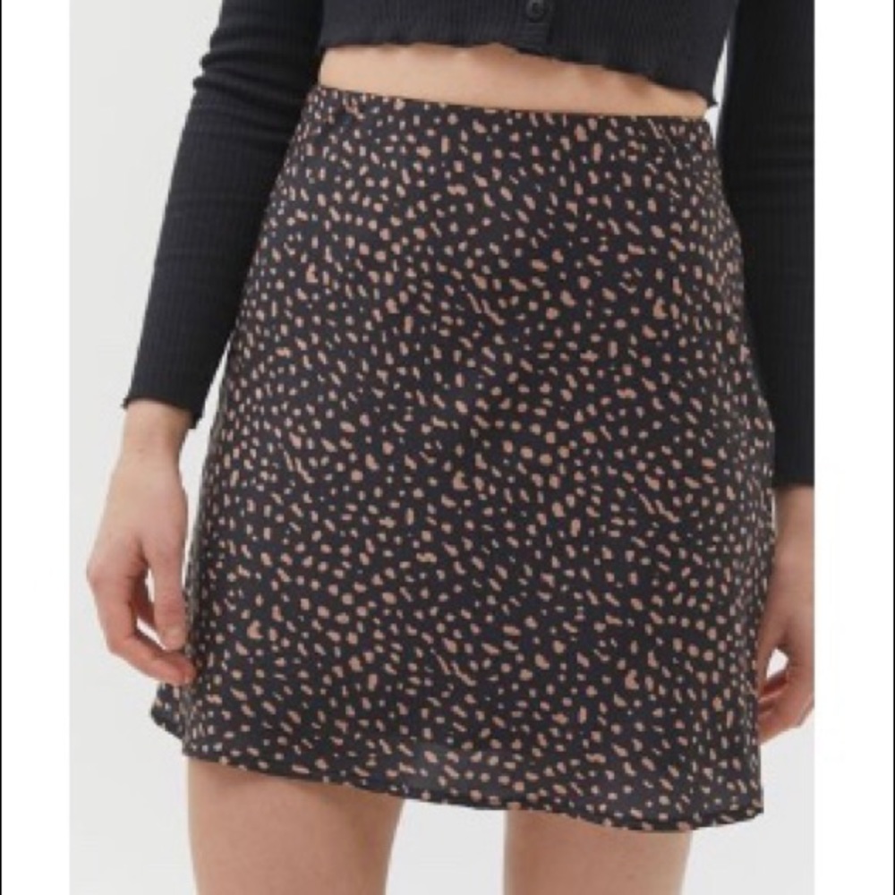Urban Outfitters Satin Slip Mini Skirt